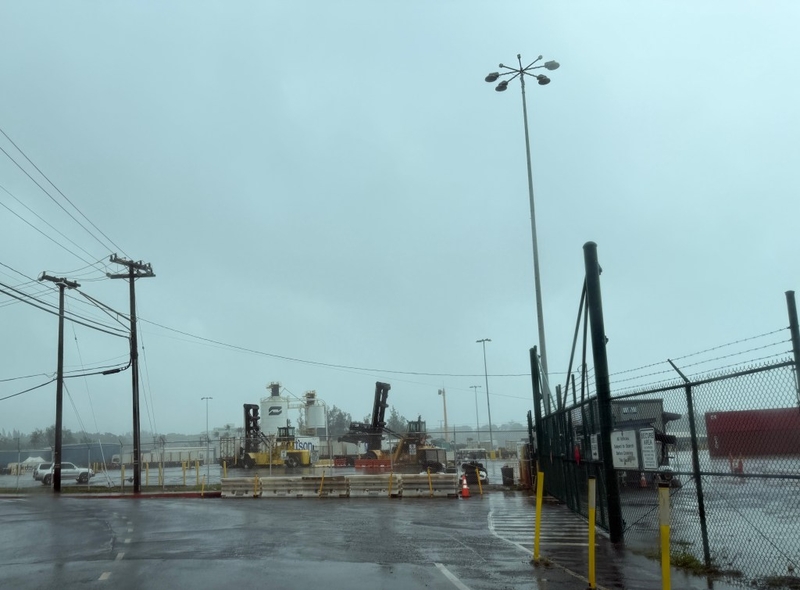 Nāwiliwili Harbor in Līhu‘e on Aug. 16 as Kaua‘i starts to feel the impacts of Tropical Storm Lala.