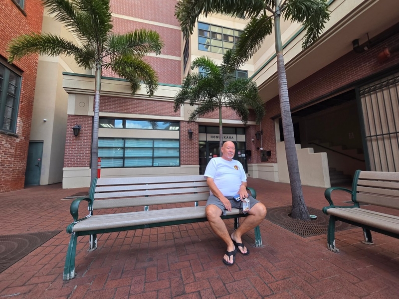 Roy Lim, a tenant at Honuakaha.