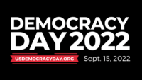 Logo for Democracy Day coverage