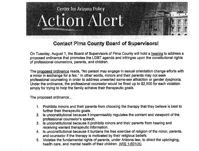 AZ regulators consider conversion therapy ‘unprofessional conduct,’ but have not prevented it