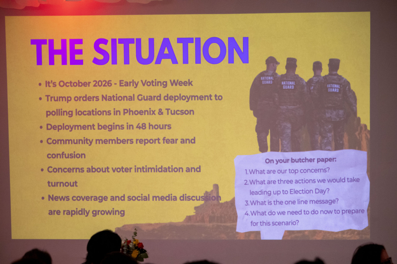 Fearing troops or ICE at the polls, Arizona organizers train hundreds as election observers