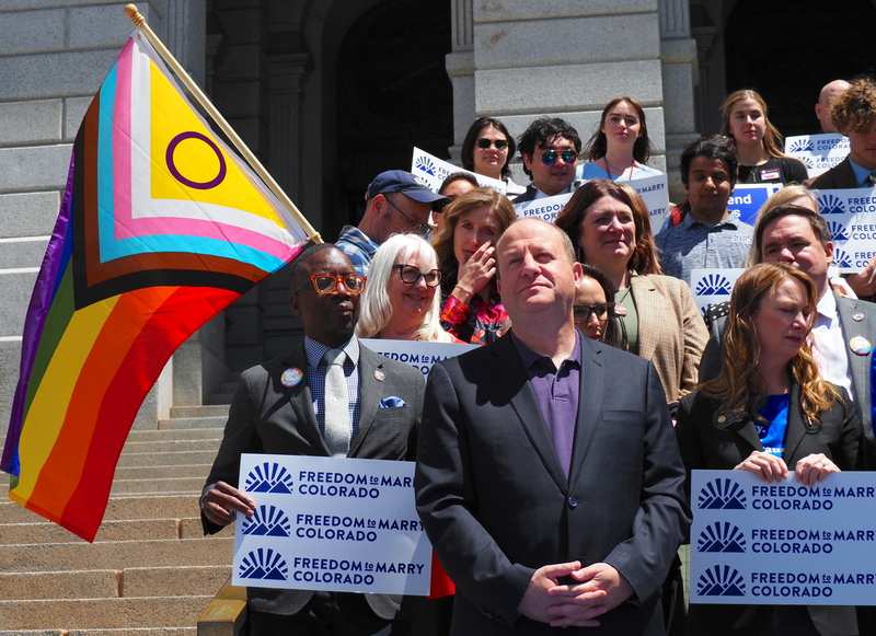 Repeal of state Constitution’s same-sex marriage ban heads to voters with Gov. Polis’ signature