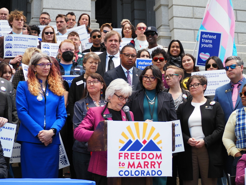 Repeal of state Constitution’s same-sex marriage ban heads to voters with Gov. Polis’ signature