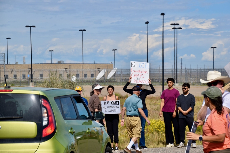 ‘Just say no’: Colorado activists protest potential new ICE detention center in Hudson