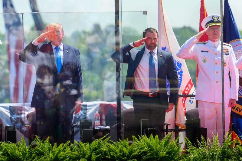 At Coast Guard Academy graduation, Trump heralds ‘golden age’
