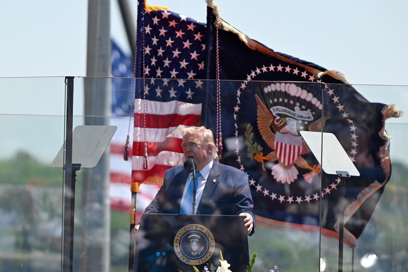 At Coast Guard Academy graduation, Trump heralds ‘golden age’