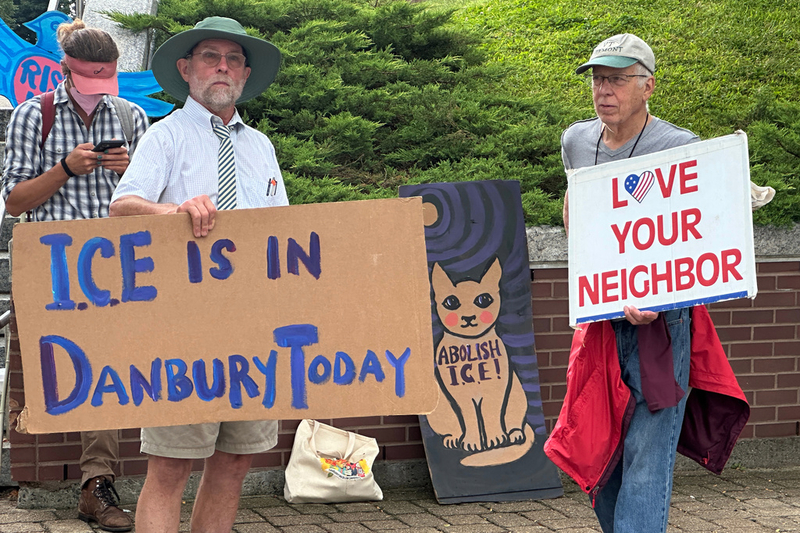 In Danbury, some are hiding from ICE. Others are following them.