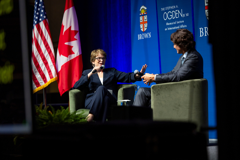 Justin Trudeau says Trump’s ‘win-lose’ approach is hurting U.S.-Canada relations at Brown lecture