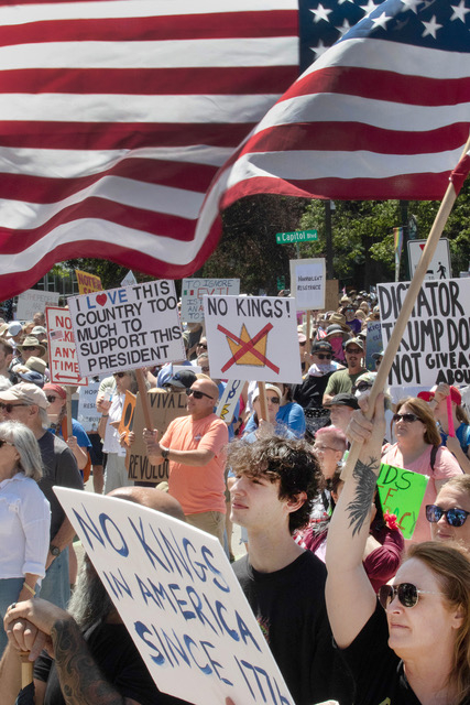 Thousands participate in ‘No Kings Day’ protest at Idaho State Capitol ...