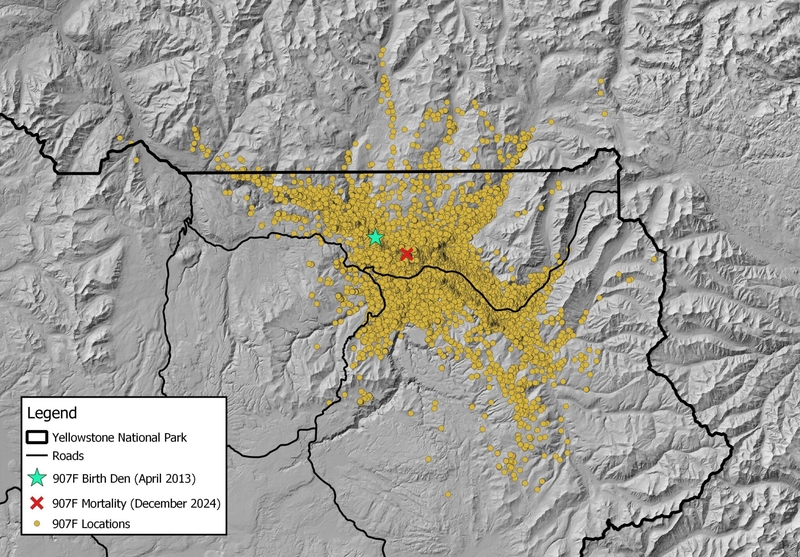 Yellowstone 907 Map