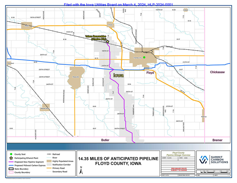 Summit wants to add 340 pipeline miles in Iowa