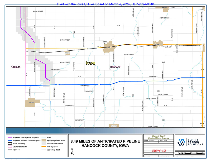 Summit wants to add 340 pipeline miles in Iowa