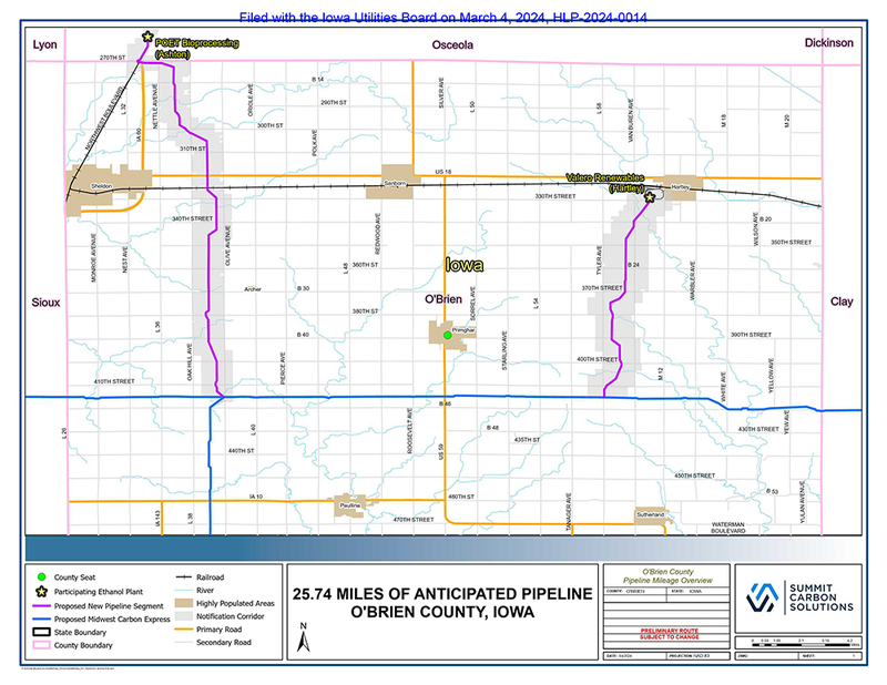 Summit wants to add 340 pipeline miles in Iowa