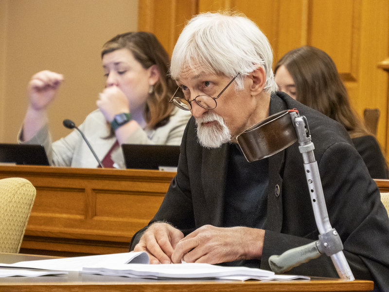 Rep. Boog Highberger, D-Lawrence, failed to convince House colleagues to implement a rule guaranteeing Republicans and Democrats retained authority to designate committee assignments for their partisan colleagues. (Sherman Smith/Kansas Reflector)