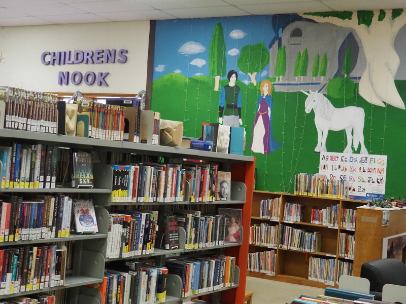 A view of books inside the Pottawatomie Wabaunsee Regional Library in St. Marys