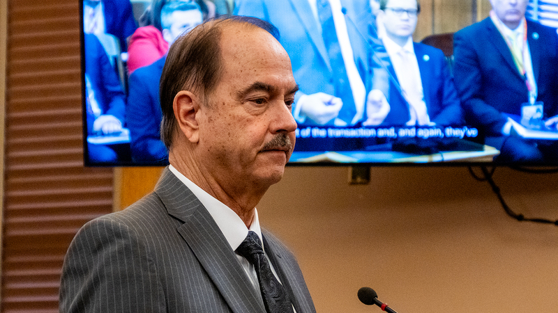 Bob North, an attorney at the Kansas Department of Commerce, pushed back against the Kansas Legislature's audit of hiring at the commerce department, including employment of a felon to run a program distributing more than $100 million in economic and infrastructure grants.