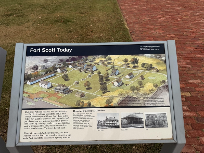 An image from the Fort Scott National Historic Site, titled “Fort Scott Today.”