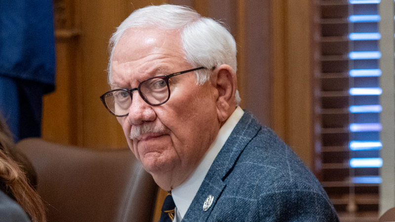 Rep. Rick Wilborn, R-McPherson, appears at a Feb. 3, 2026, hearing at the Statehouse in Topeka.