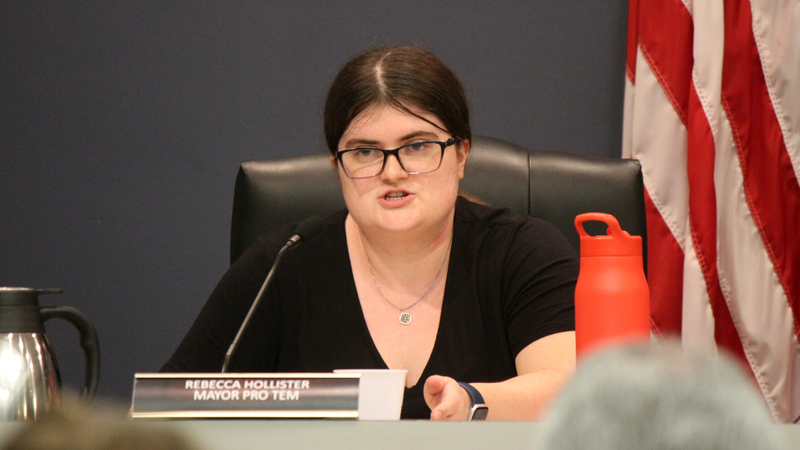 Leavenworth city commissioner Rebecca Hollister explains her vote against allowing CoreCivic to reopen its private prison.