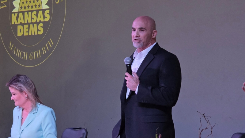 Gubernatorial candidate Marty Tuley tells how his experience as an entrepreneur and problem-solver in multiple business roles prepares him to lead the state at the Kansas Democratic Party's annual convention on March 8, 2026.