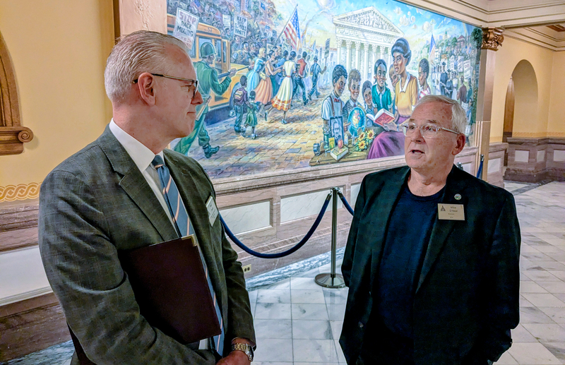 Former House Minority Leader Paul Davis and former House Speaker Mike O'Neal served simultaneously for more than a decade in the Kansas Legislature