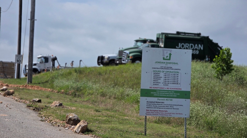 Jordan Disposal took over City of Galena Landfill operations in 2019. Two Galena residents have sued the company for mismanagement of contaminants. (Photo by Morgan Chilson/Kansas Reflector)
