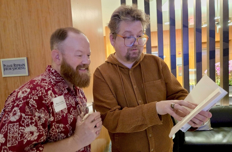 Kansas Reflector opinion editor Clay Wirestone points out his acknowledgment of States Newsroom national editor Adam Kealoha Causey in his upcoming book.