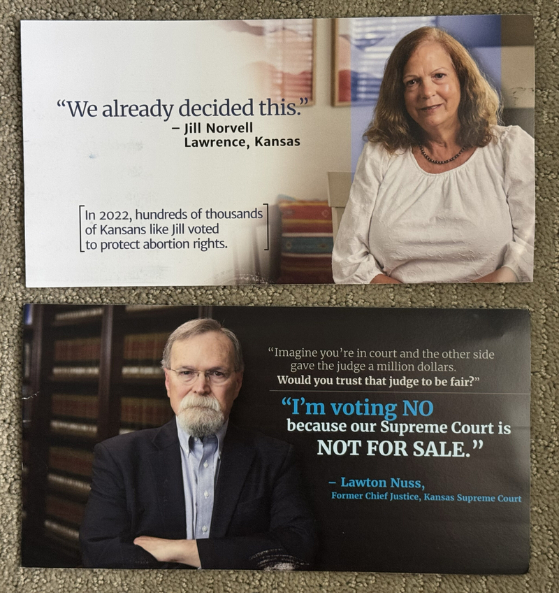 Mailers aim to sway us on Kansas Supreme Court amendment, but mostly they deserve the dust bin
