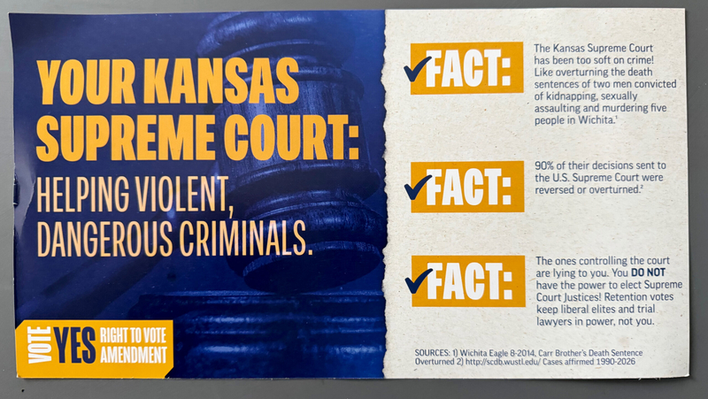 Mailers aim to sway us on Kansas Supreme Court amendment, but mostly they deserve the dust bin
