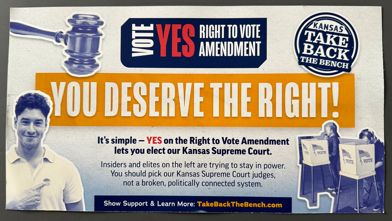 Mailers aim to sway us on Kansas Supreme Court amendment, but mostly they deserve the dust bin