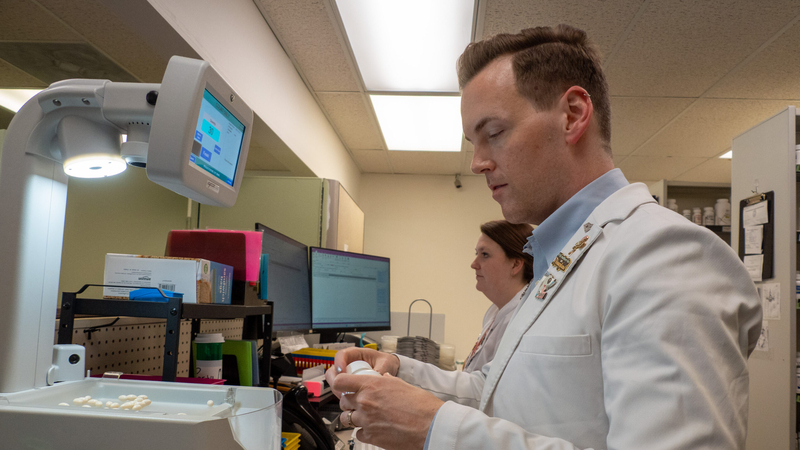 Pharmacist Will Anderson, owner of Orchards Drug, on Aug. 27, 2026.