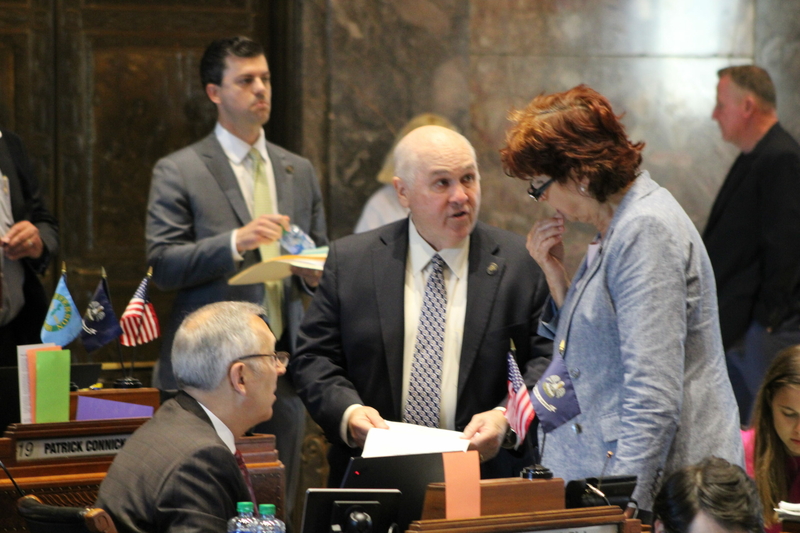 Louisiana State Senators Bodi White, Mark Abraham and Beth Mizell