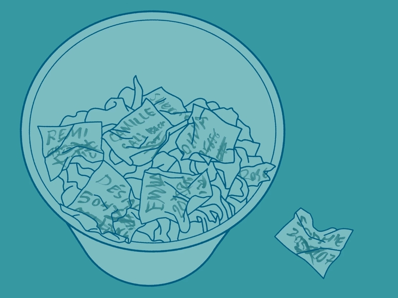 An illustration of crumbled medical forms in a waste basket.