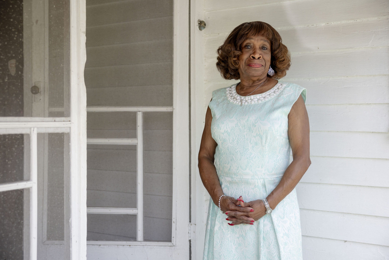 Linda Pichon, a retired paraprofessional for New Orleans' public school district, at home in the Lower 9th Ward