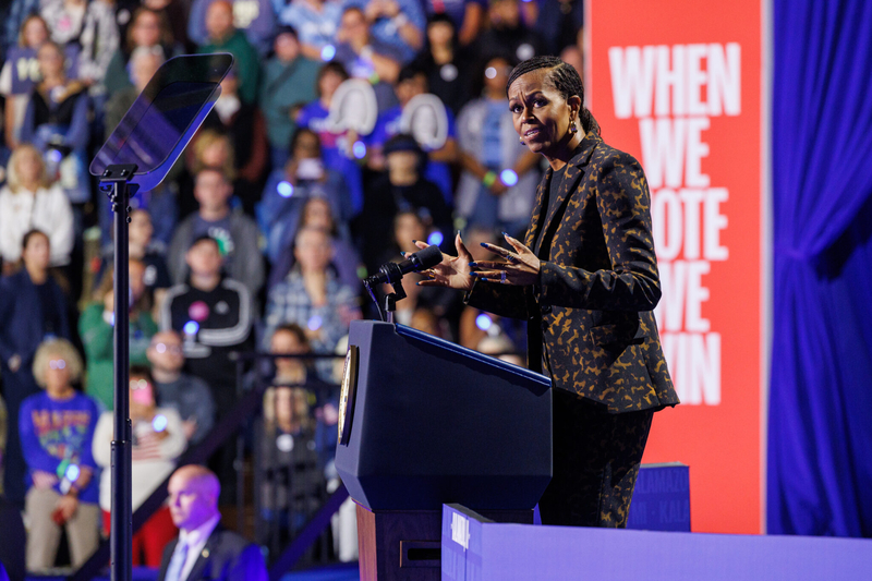 Michelle Obama warns against casting protest votes, says women would be the &amp;lsquo;collateral damage&amp;rsquo;
