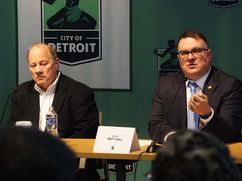 Michigan’s GOP House Speaker and Mayor of Detroit push for expanded public safety funding