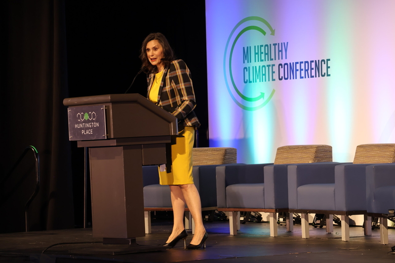Whitmer vows to fight for healthy climate plan, while expanding home energy rebates&nbsp;