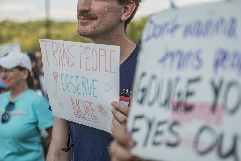 Trans advocates rally against U of M Health’s decision to end gender-affirming care for minors