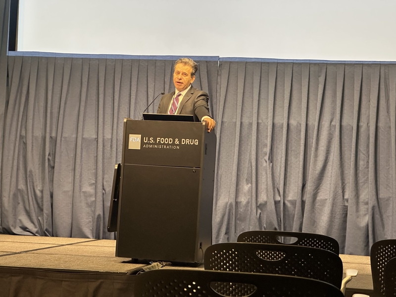 FDA Commissioner Marty Makary stands at a podium
