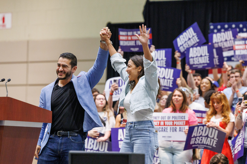AOC addresses apparent Will Lawrence snub at Lansing rally for Abdul El-Sayed