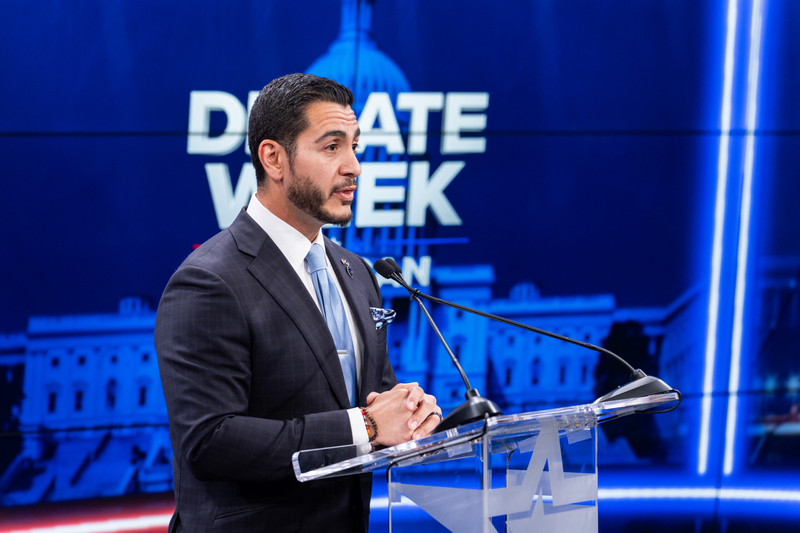 El-Sayed, Stevens sharpen contrasts in first one-on-one Senate debate