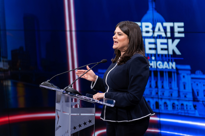 El-Sayed, Stevens sharpen contrasts in first one-on-one Senate debate