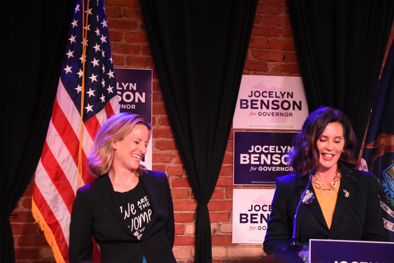 Benson snags Whitmer endorsement at post-primary event, positioning herself as a party unifier