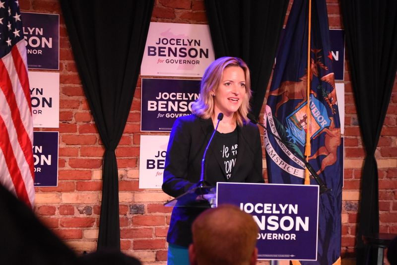 Benson snags Whitmer endorsement at post-primary event, positioning herself as a party unifier