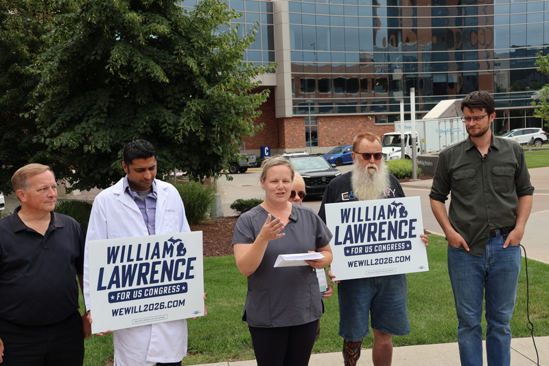 Lawrence faults Barrett over Medicaid cuts, renews Medicare for All push