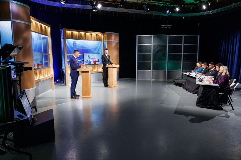 Iran war, Trump tariffs and Michigan data centers dominate questions during Barrett-Lawrence debate