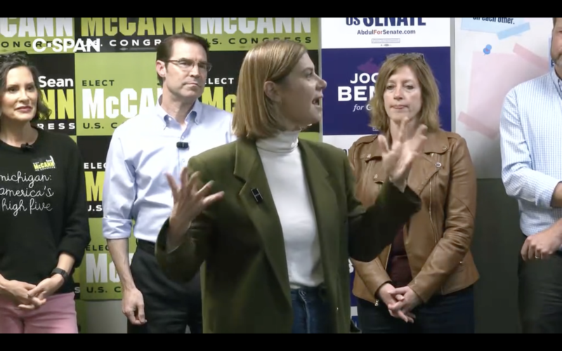 As Huizenga hosts US Energy Secretary, McCann campaigns with Whitmer and Slotkin