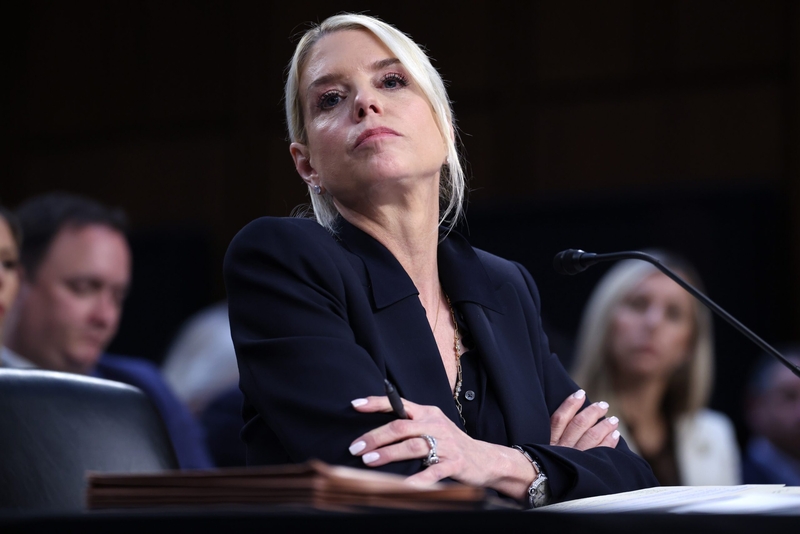 U.S. Attorney General Pam Bondi testifies before the Senate Judiciary Committee in the Hart Senate Office Building on Capitol Hill on Oct. 7, 2025 in Washington, D.C. (Photo by Win McNamee/Getty Images)