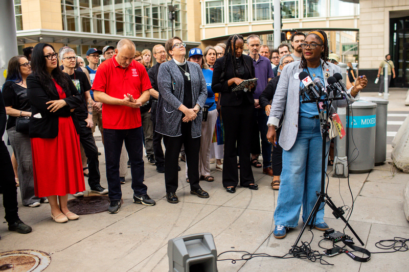 Union members, activists defiant in the face of federal surveillance