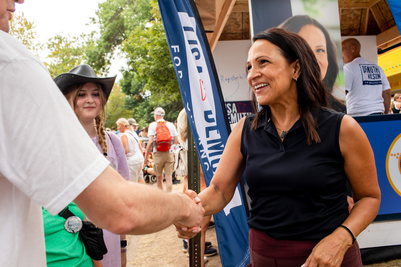 Klobuchar, Demuth pound pavement at the Minnesota State Fair in campaign for governor